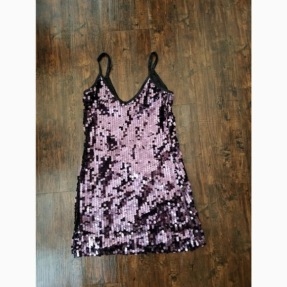 Timing Dresses & Skirts - Purple Sequin Dress