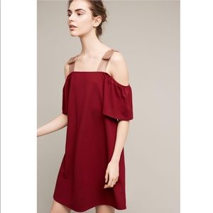 Sunday in Brooklyn Bowed Open Shoulder Dress