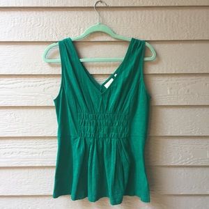 Anthropologie green tank