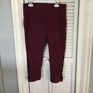 MPG Maroon Leggings (Cropped)