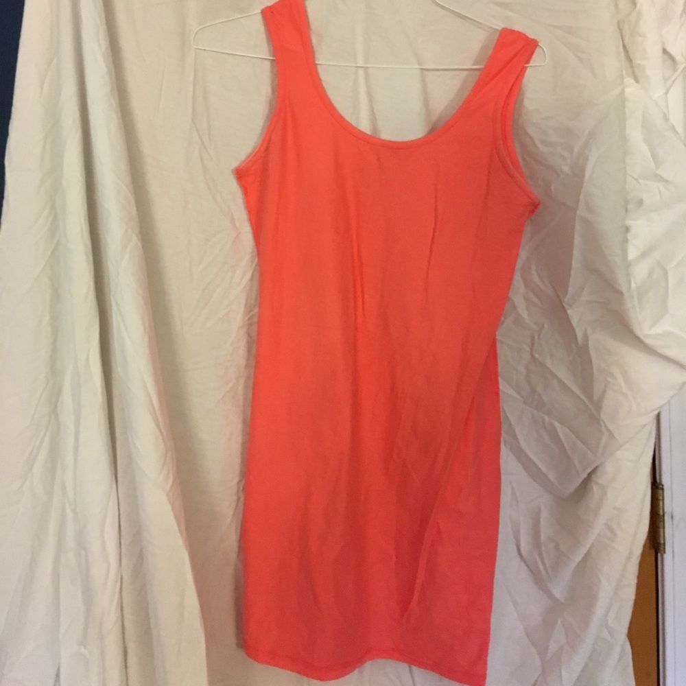 Coral tight dress