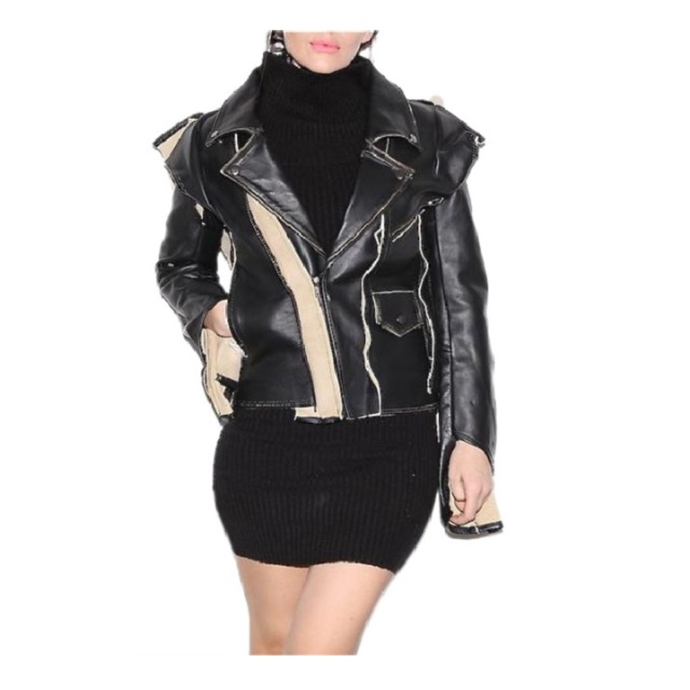 Mason Martin Margiela Unfinished Leather Jacket!