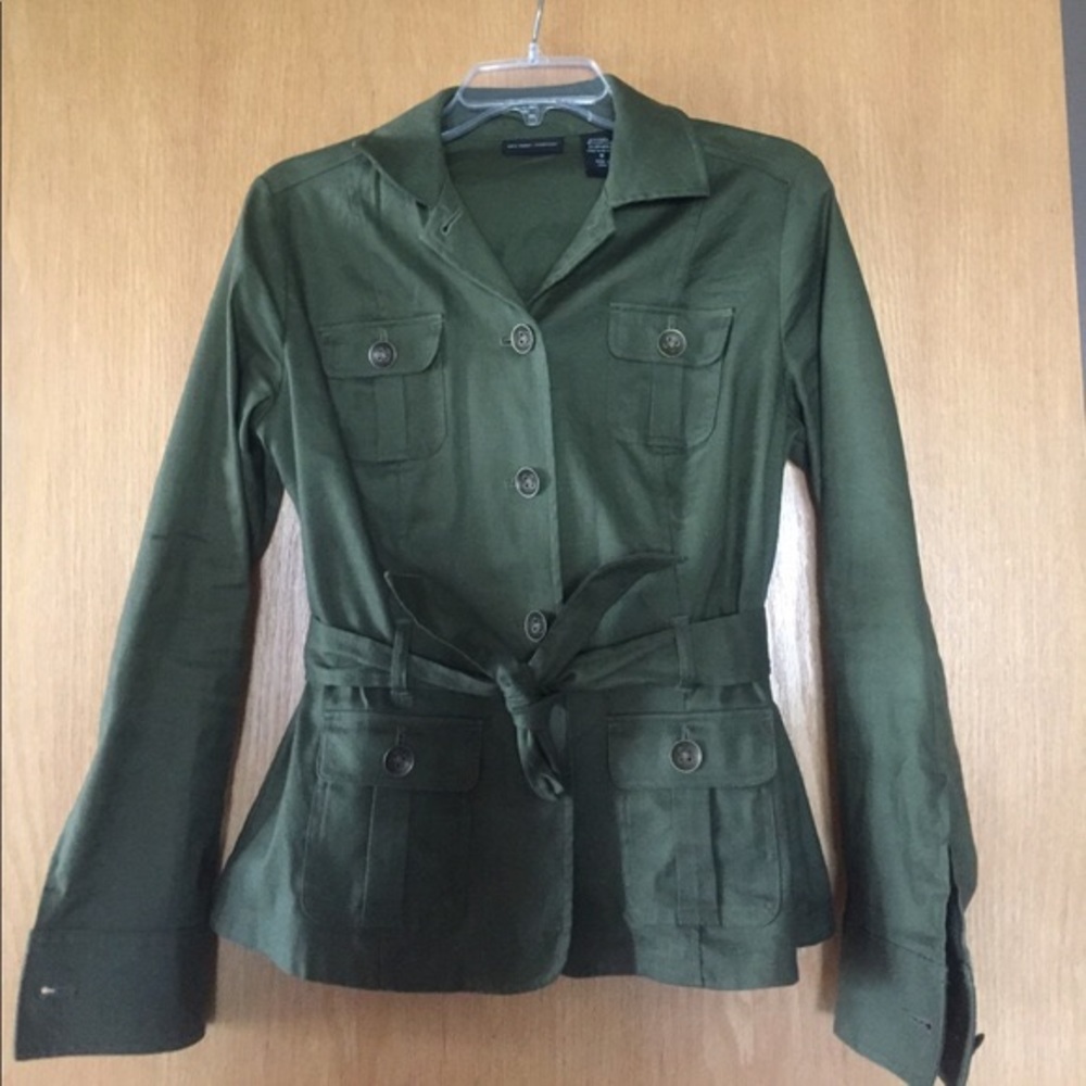 EUC NY&Co Military Hunter Green Jacket (XS)
