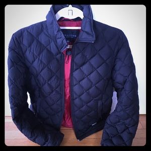 Women's Kenneth Cole Reaction Black Puffer Coat