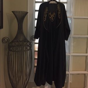 Robe and gown. Gown has side splits.