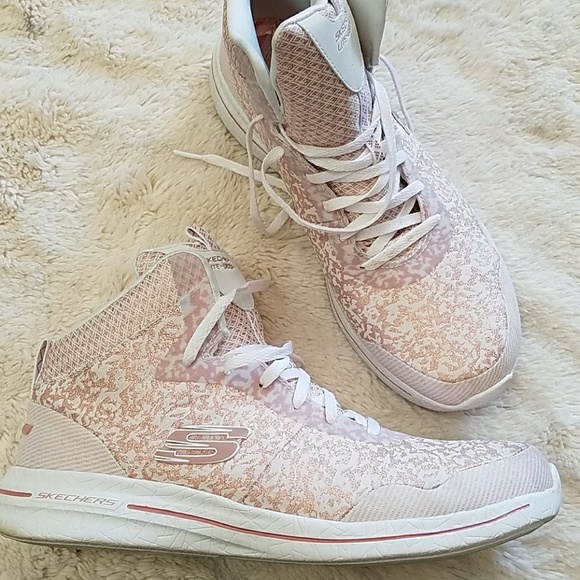 skechers memory foam high tops