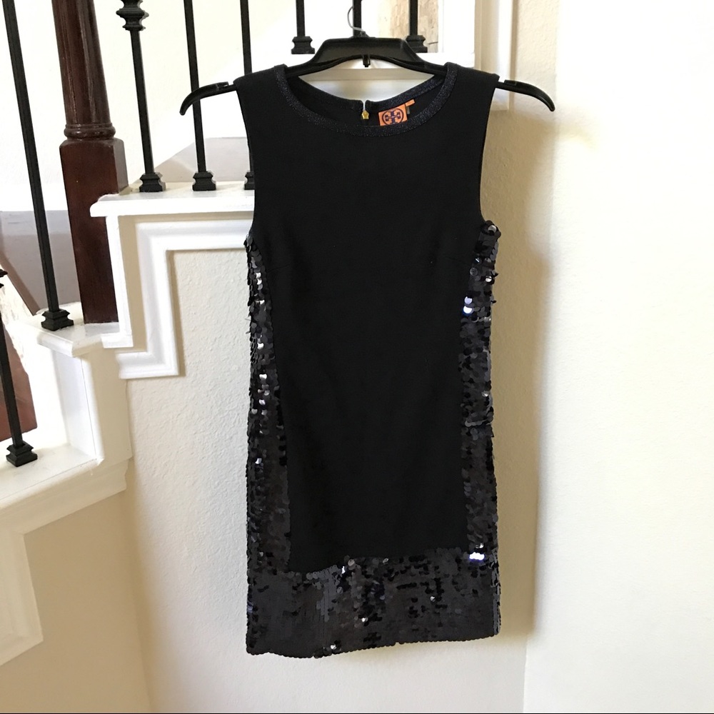 Tory Burch Navy Blue Sequin Dress