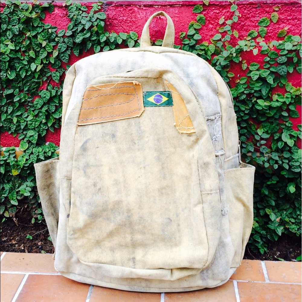 UrbanSamba "Patch Me Up" Large Upcycled Backpack