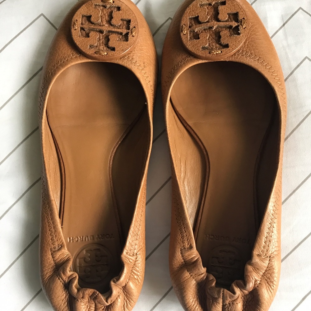 Tory Burch Reva Flats Tan