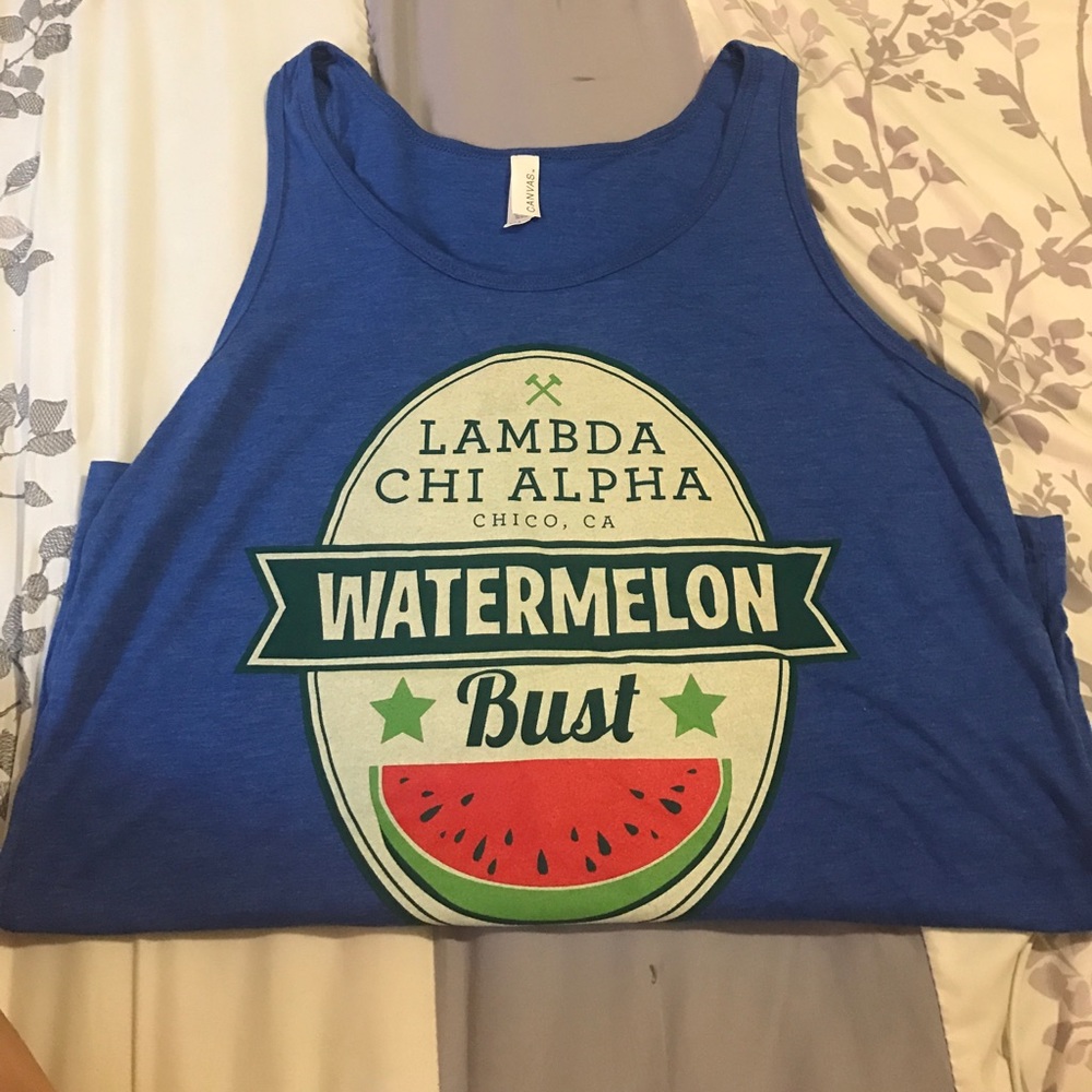 Lambda Chi Alpha Watermelon Bust Tank NEW!