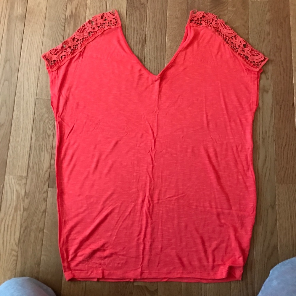 Pink/orange flowy top