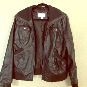 Faux Leather Jacket