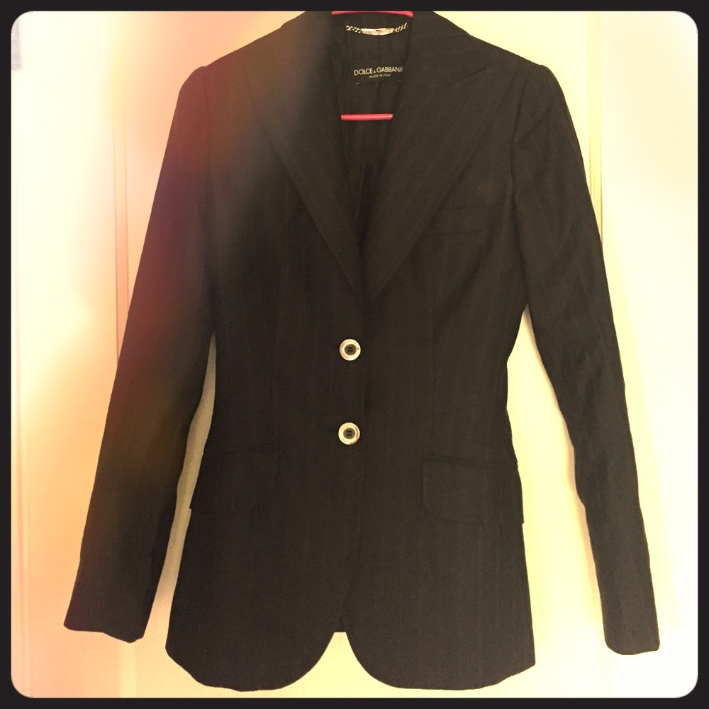 Dolce and Gabbana pin striped blazer