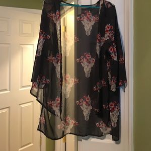 Pink Blush Maternity sheer kimono