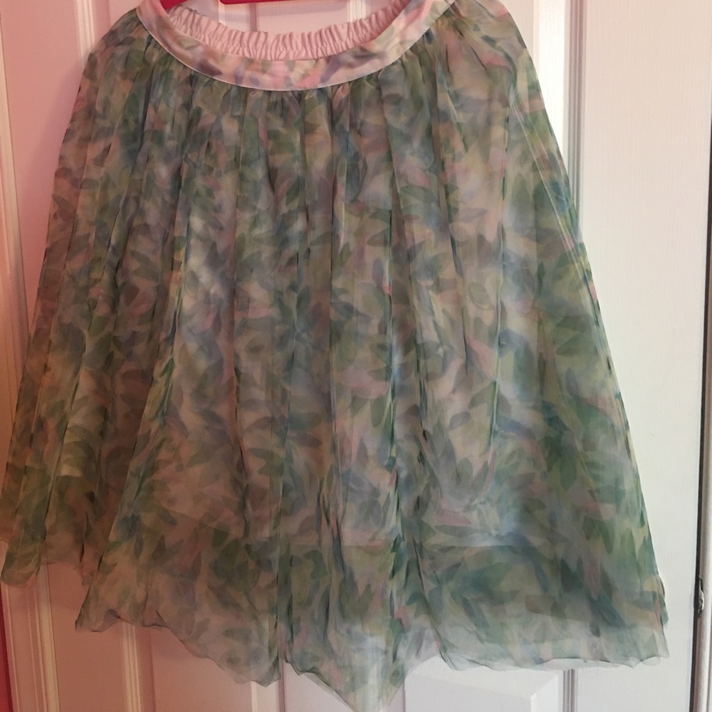 Lauren Conrad Multicolor Tulle Skirt M