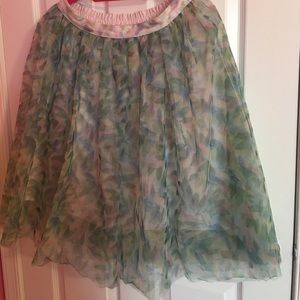Lauren Conrad Multicolor Tulle Skirt M