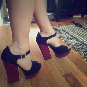 Platform Zara Mary Jane heels