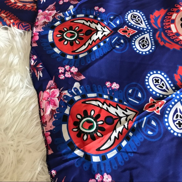 ✨New! Feather Print Bohemian Beach Wrap/Cover Up - Picture 3 of 4