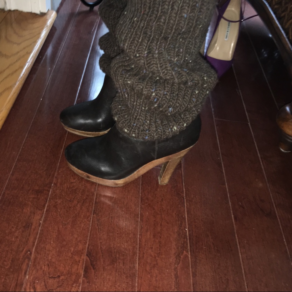 Michael Kors Leather and Knit Boot