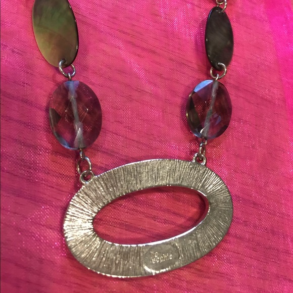 Lia Sophia Shell and Stone Choker New! 15-17" NWOT - Picture 4 of 4