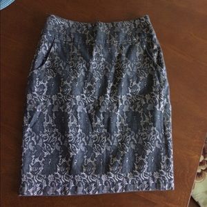 Lace print pencil skirt Lace print pencil skirt