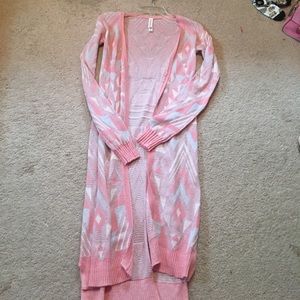 Pink tribal Cardigan