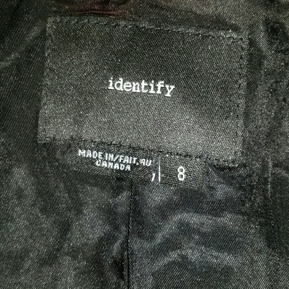 Identify Black Buttoned Blazer Jacket - image 3