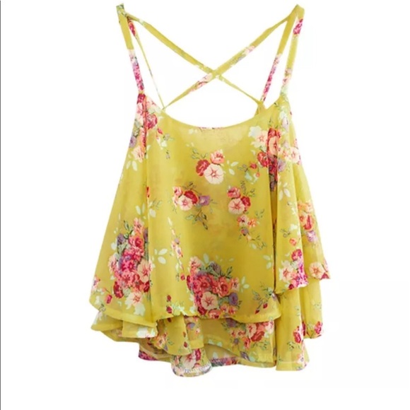 HP🎉Junior Beautiful Ruffle Babydoll Top - Picture 2 of 3