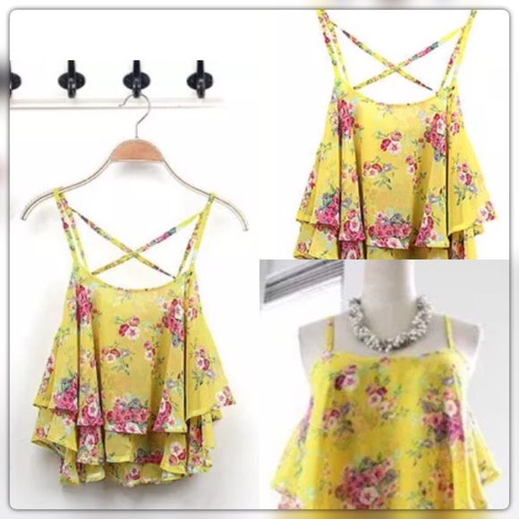 HP🎉Junior Beautiful Ruffle Babydoll Top - Picture 1 of 3