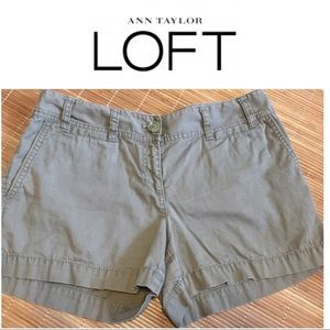 LOFT Army Green Shorts