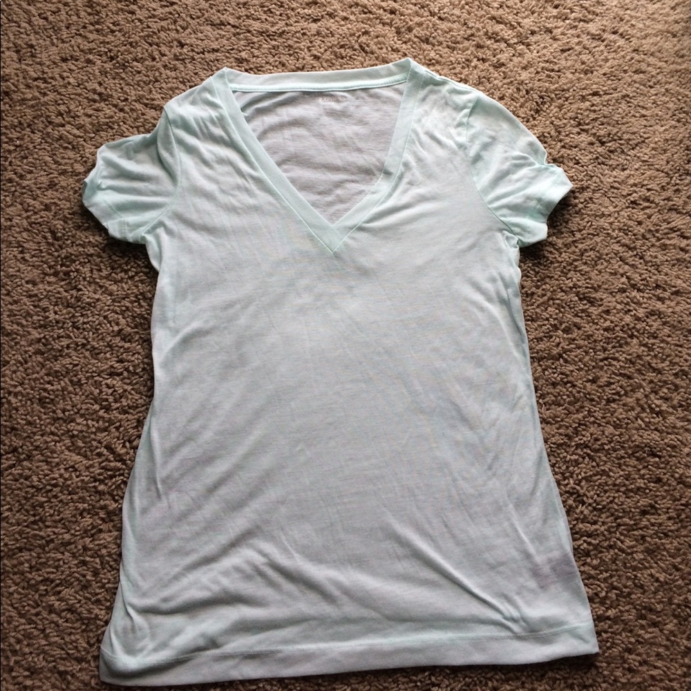 Express pale turquoise tee