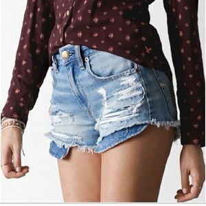American eagle high rise festival shorts