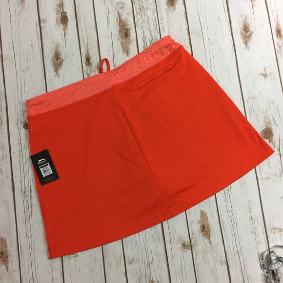 Slazenger Cherry Tomato Orange Isabella Golf Skort - Picture 3 of 6