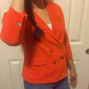 SOLD - J. Crew blazer - Orange - Size S