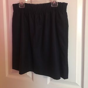J.Crew Linen-Cotton Sidewalk Skirt Navy 4