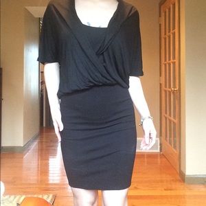 Double layer black dress