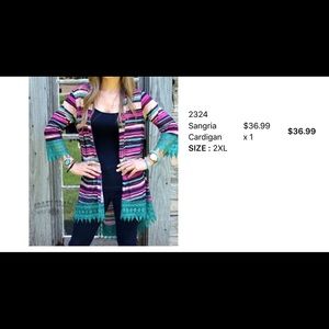 sangria Cardigan