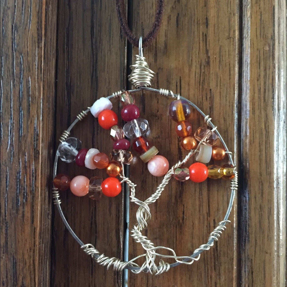 🎁SALE🎁Hand wrapped wire Tree of Life pendant 🦋