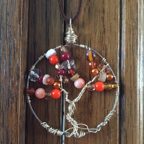 🎁SALE🎁Hand wrapped wire Tree of Life pendant 🦋 - Picture 1 of 1