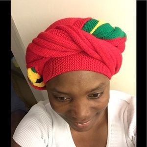 Rasta multi knit scarf