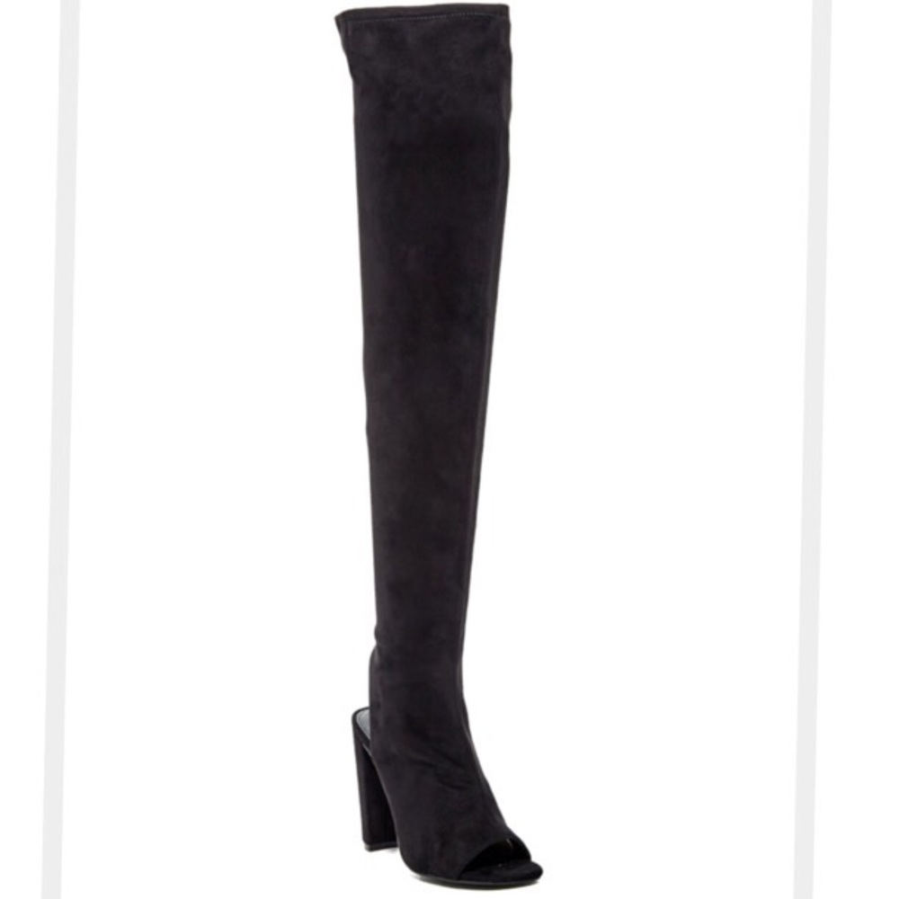 🚫SOLD🚫 Steve Madden open toe thigh high boots