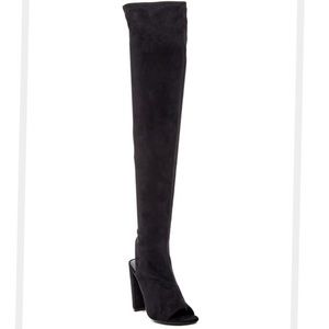 🚫SOLD🚫 Steve Madden open toe thigh high boots