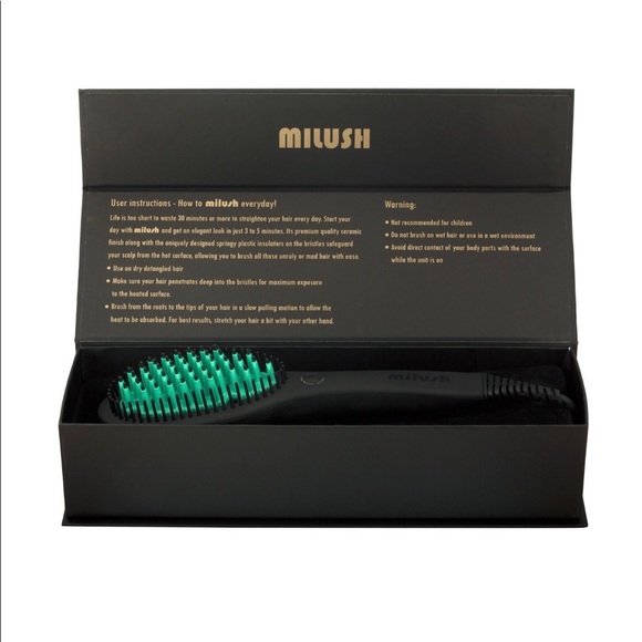 Milush 3D Hair Straightening Ceramic Hot Brush New - afp  display picture 2