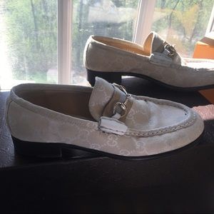 Gucci Loafers Flats Mules tan/beige/white