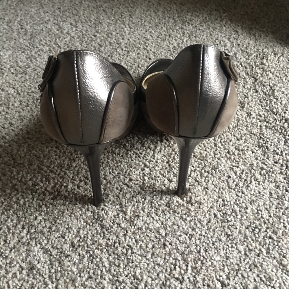 Christian Dior tawny suede and leather heels - Picture 3 of 4