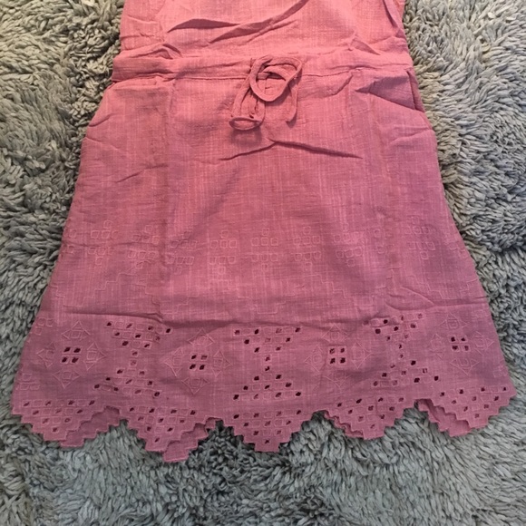 Mauve Embroidered Strappy Tie-Waist Dress - Picture 6 of 8