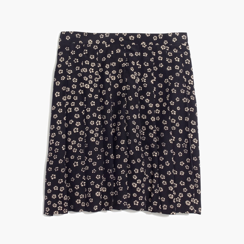 MADEWELL: SKYLINE SKIRT IN STENCIL BLOSSOM