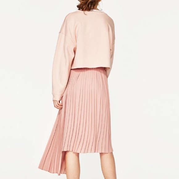Zara asymmetric pleated skirt Outlet