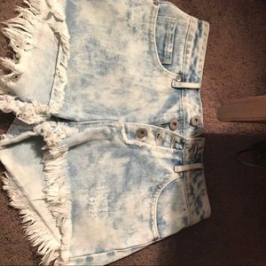 Bullhead Acid Wash Jean Shorts