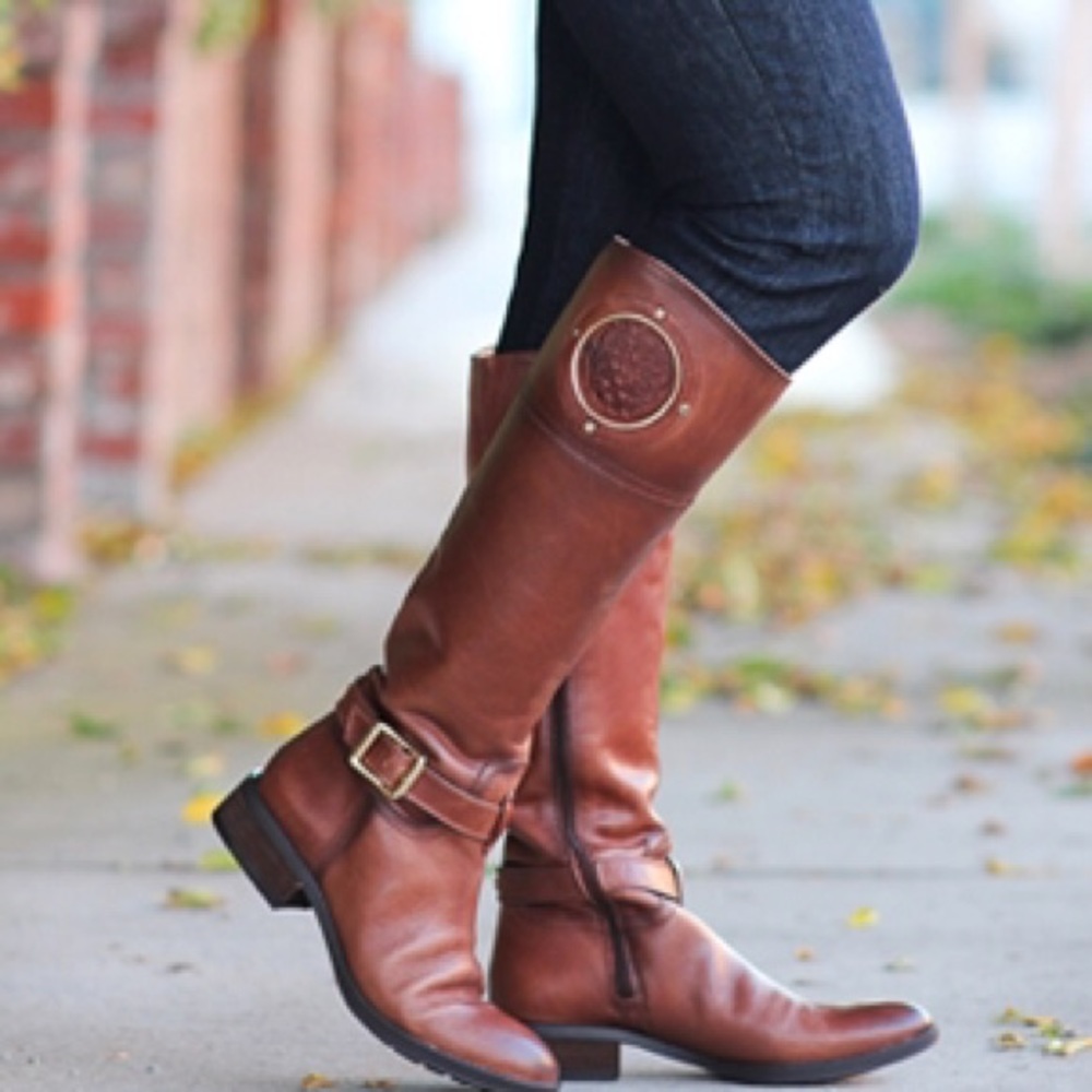Vince Camuto leather knee high boots